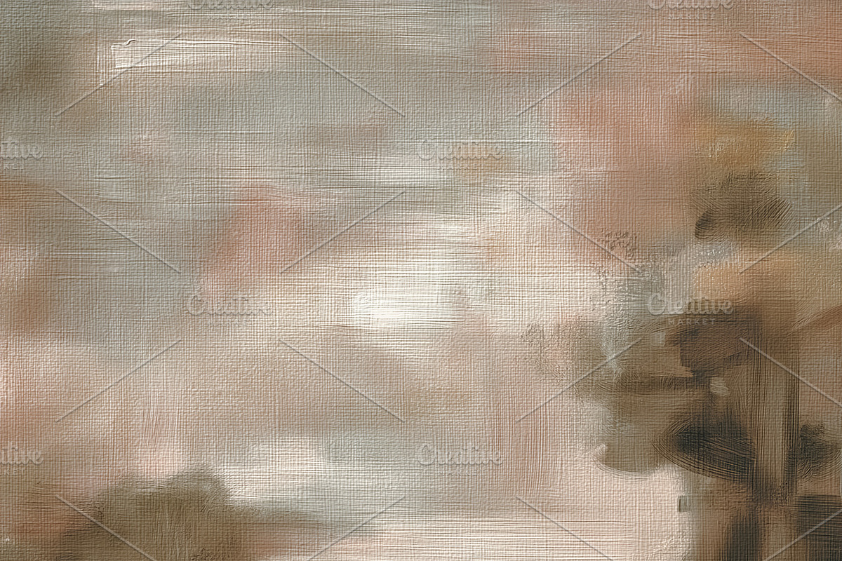Abstract landscape painting with earthy tones capturing a misty, a Decorative Illustration by Studio ANNA