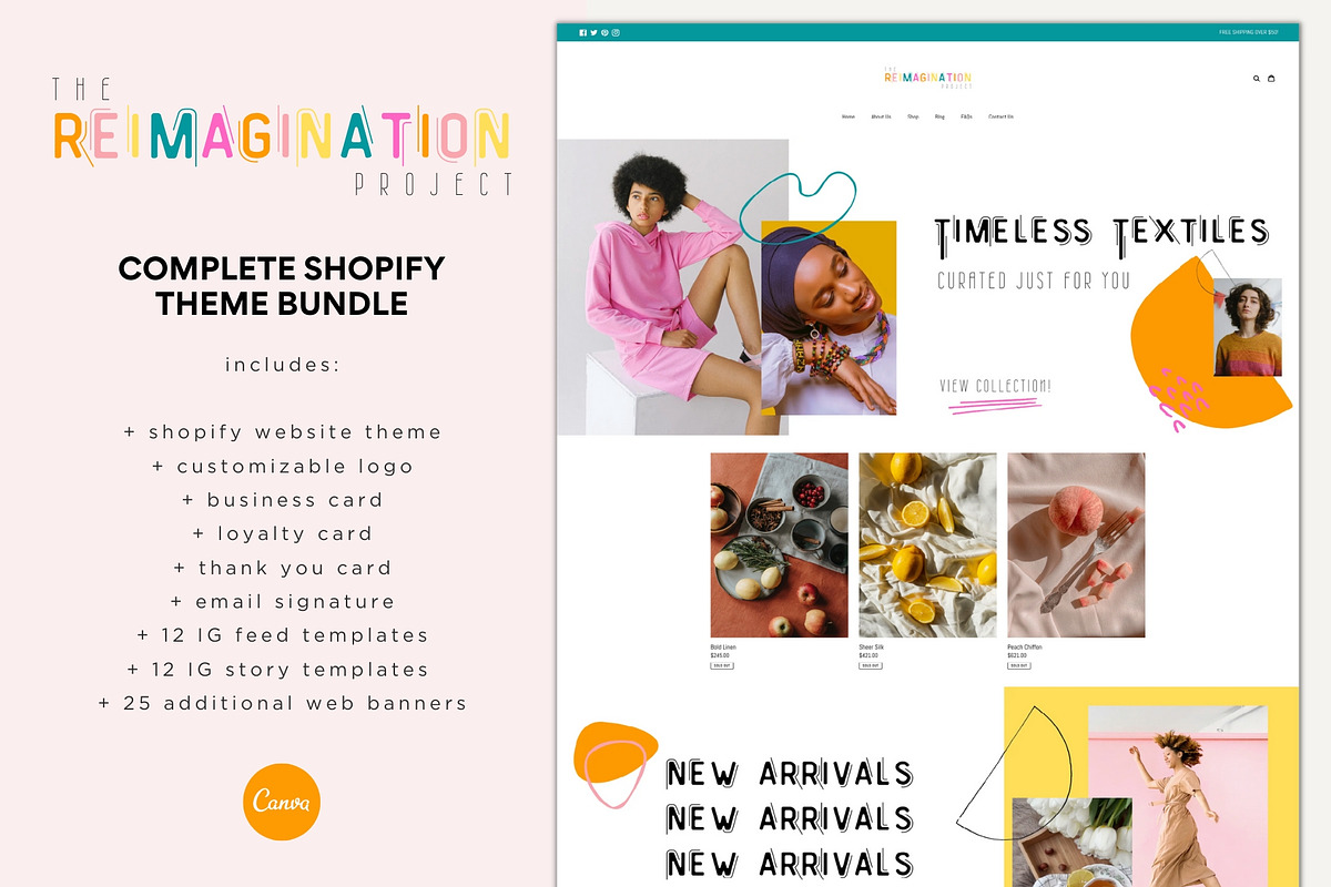 Shopify Theme Bundle | Reimagine, a Templates & Theme by Easy Website Themes (Photo 1 of 10)