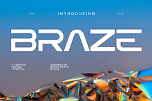 Braze - Modern Techno Display Font