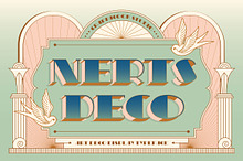 Nerts Deco Artdeco Display Typeface