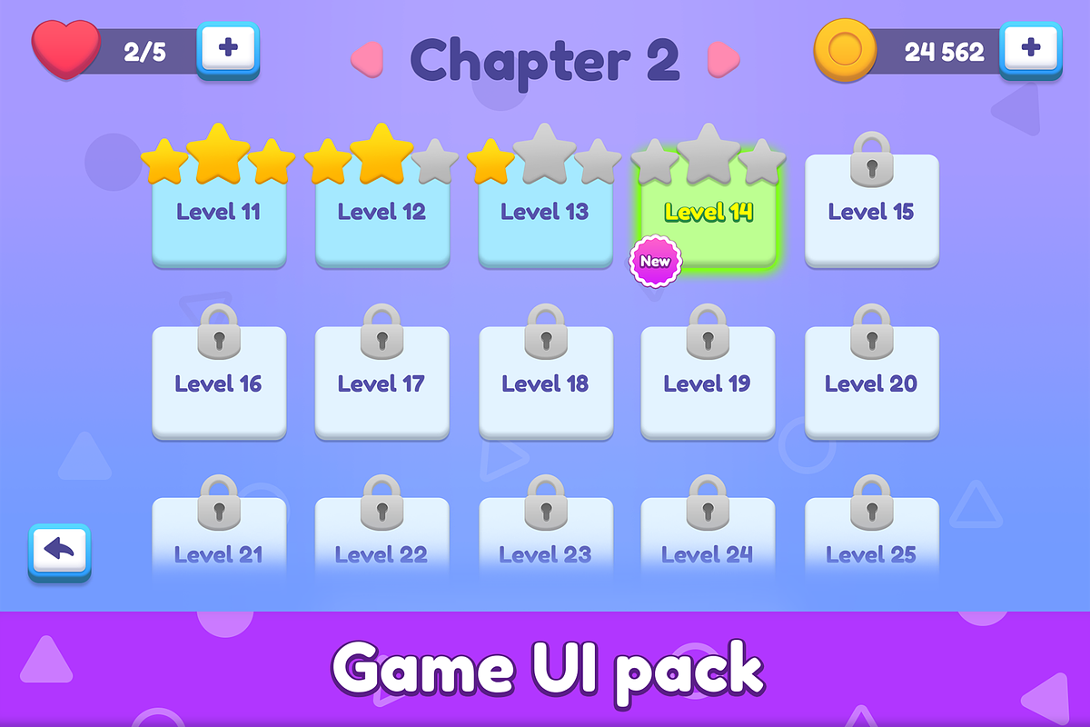 Purple GUI game pack, an UI Kit Template by KartInnka (Photo 6 of 13)