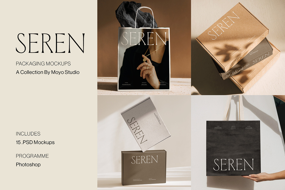Box, Bag & Packaging Mockup Bundle, a Packaging Mockup by Moyo Studio (Photo 1 of 10)