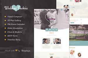 Wedding Fuchsia - WordPress Theme