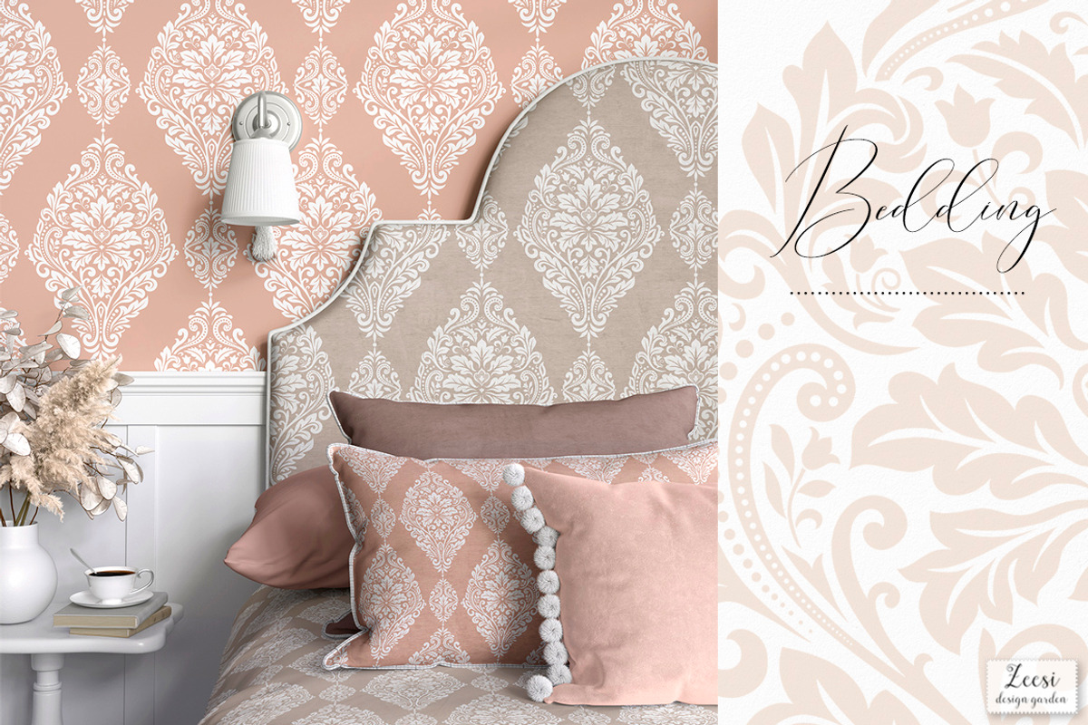 Liana Damask Pattern, a Pattern Graphic by Zeesi Design Garden (Photo 2 of 9)