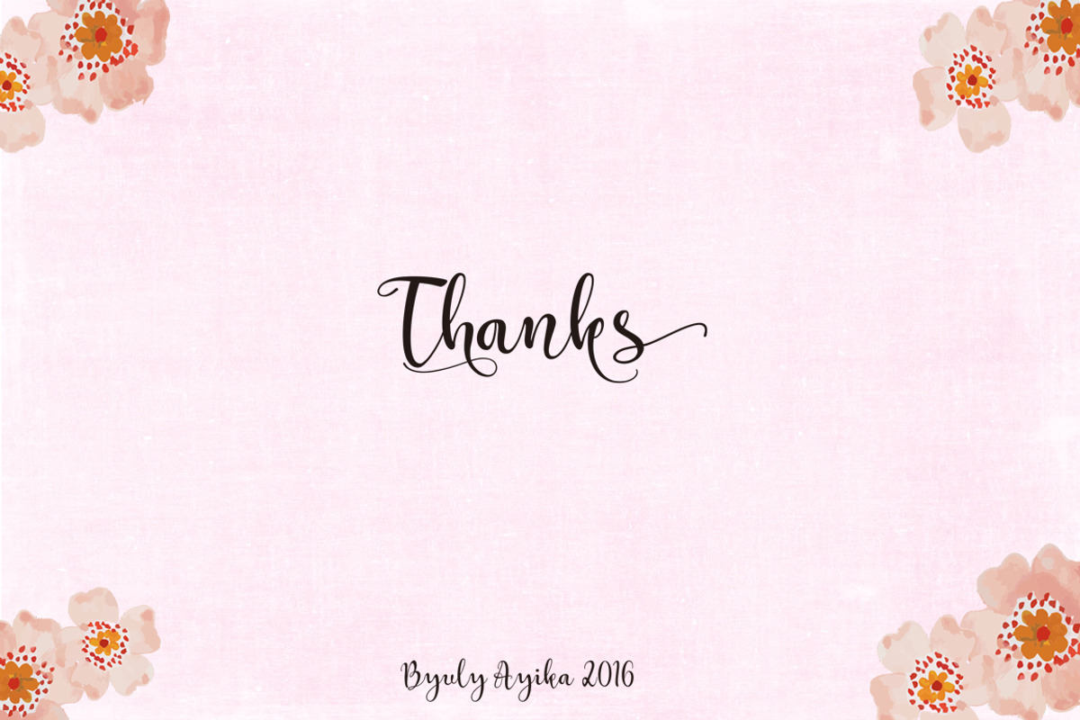 Catherine, a Script Font by Byuly Ayika (Photo 9 of 9)