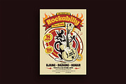 Retro Rockabilly Music Party Flyer, a Flyer Template by megarez (Thumbnail 1 of 3)