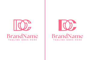 Letters DC Flower Monogram Logo, a Branding & Logo Template by Pray Art Design Studio