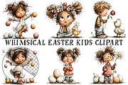 Whimsical Easter Kids Clipart, an Illustration by OK Design (Thumbnail 2 of 6)