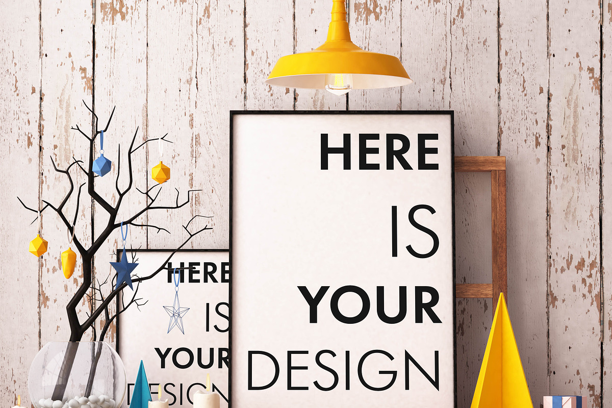 5 Christmas mockups posters, a Print Template by FilL239 (Photo 3 of 5)