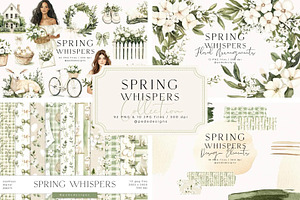 Spring Whispers, a Seasonal Illustration by PeDe Designs
