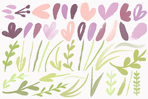 Watercolor Photoshop Floral Brushes