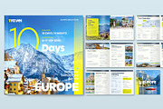 Square Travel Itinerary Brochure, a Brochure Template by BrandPacks (Thumbnail 1 of 4)