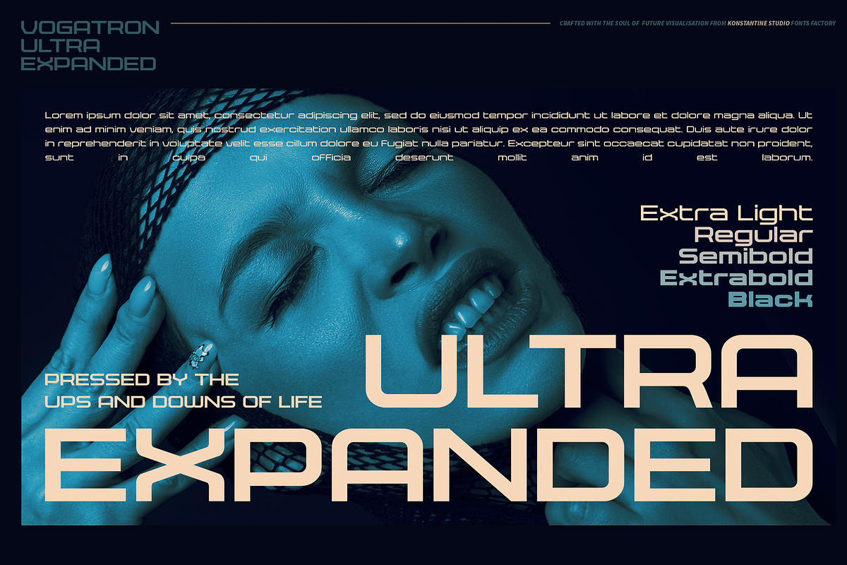 VOGATRON - Futuristic Modern Fonts, a Sans Serif Font by Konstantine Studio (Photo 4 of 13)