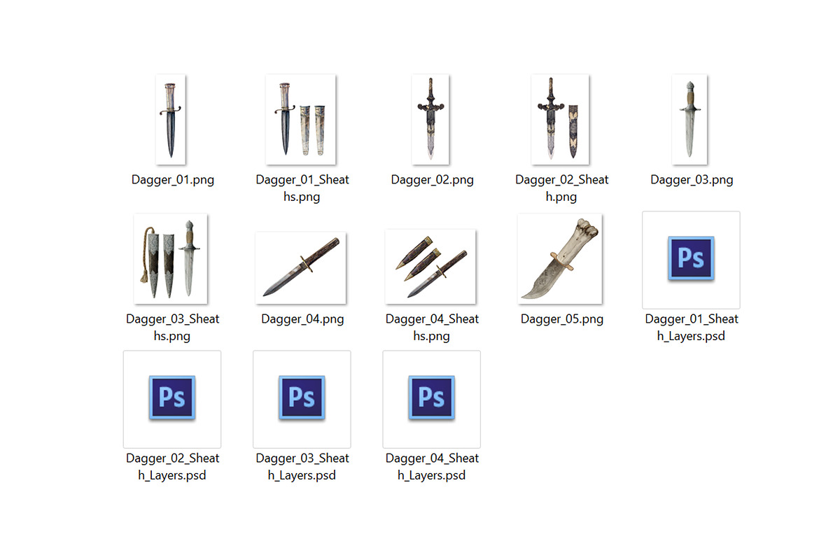 Vintage Daggers Clipart Illustration, an Illustration by Secret Helper (Photo 8 of 8)