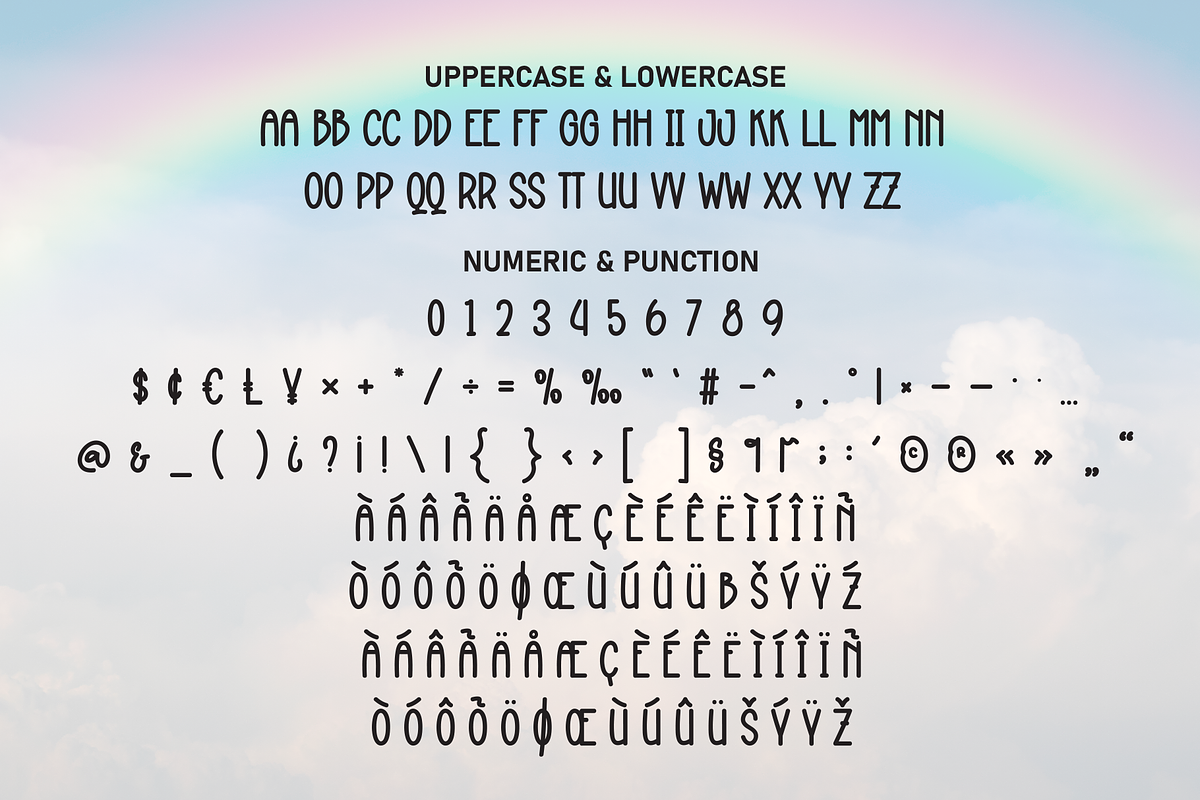 Sunday Rainbow | Script Font, a Script Font by Scratchones (Photo 7 of 8)