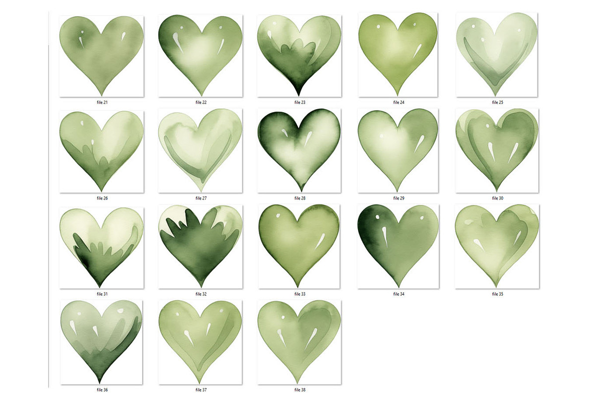 Watercolor greenery clipart, an Object Graphic by MyLittleMeow (Photo 6 of 8)