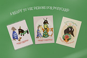 Christmas Puppies, a Seasonal Illustration by YuNa (Thumbnail 4 of 11)