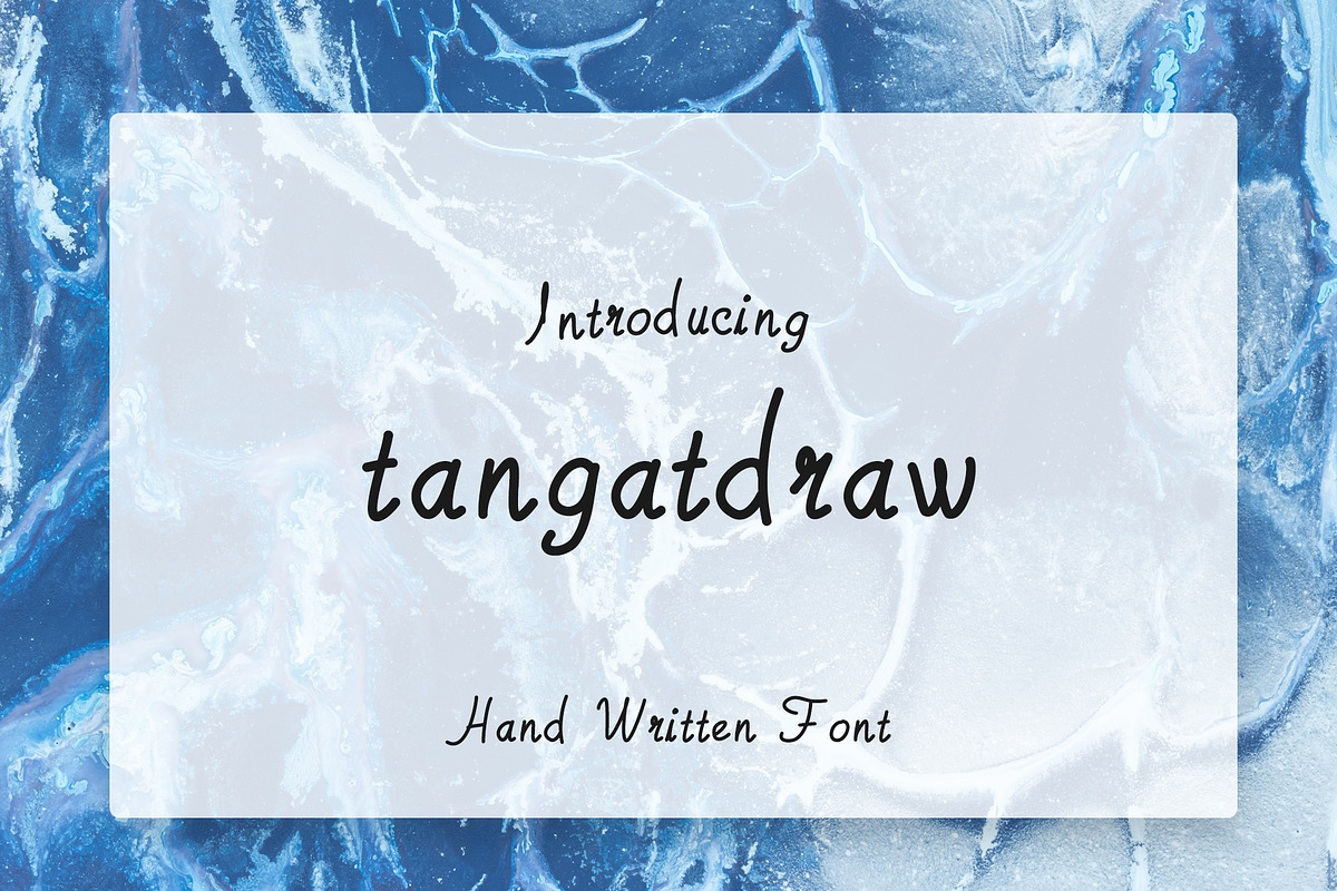 Tangatdraw Hand-drawn written font, a Script Font by Character (Photo 1 of 3)
