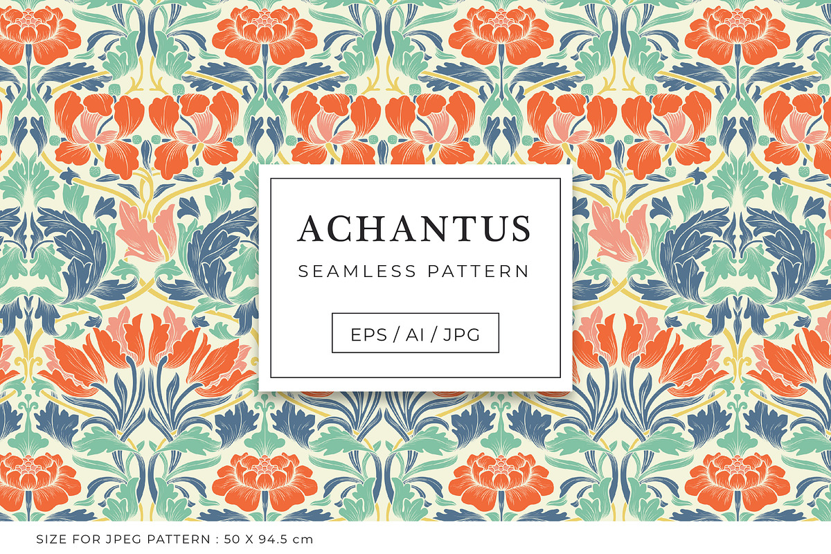 Achantus, Damask Print Patterns, a Pattern Graphic by ASTUDIO (Photo 8 of 9)