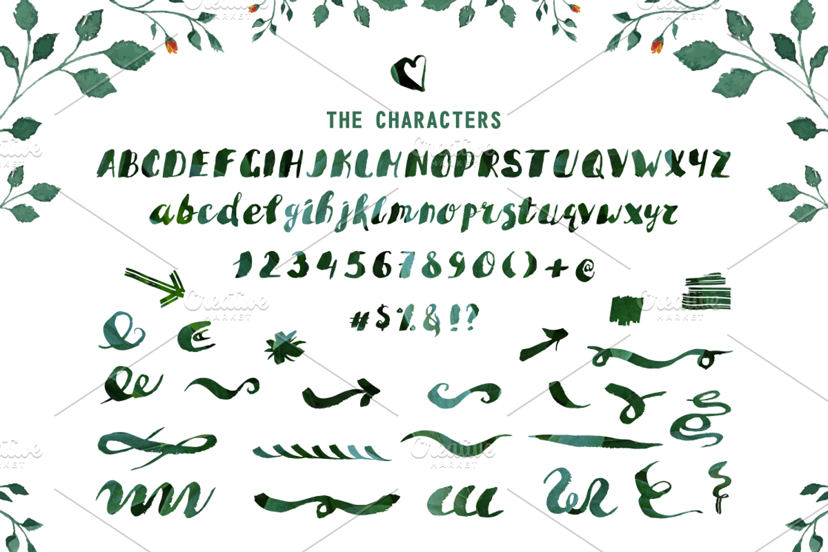BROAD-BRUSH Font preview 2