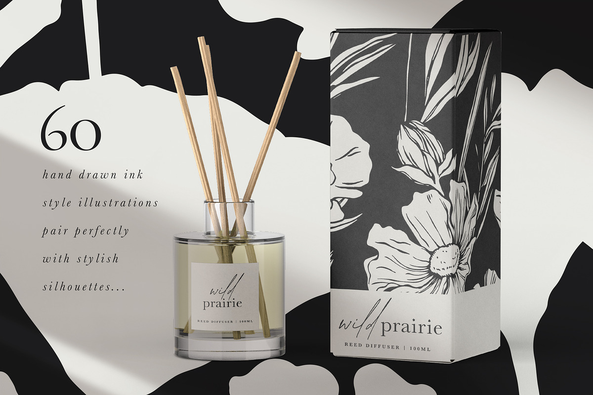 Monochrome Magic 4 in 1 Bundle, a Decorative Illustration by rouxsupplyco (Photo 20 of 27)