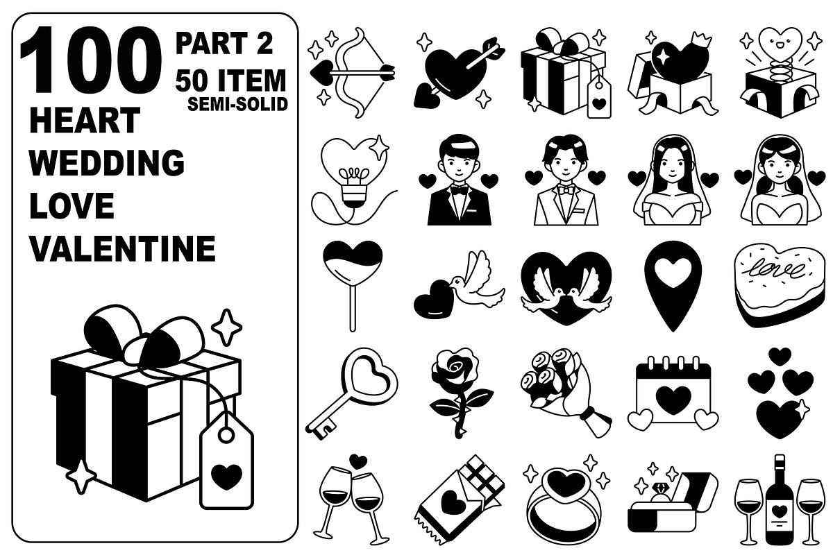 LoveWeddingHeartValentine S-Solid100, a Solid Icon by MRPOR (Photo 1 of 4)