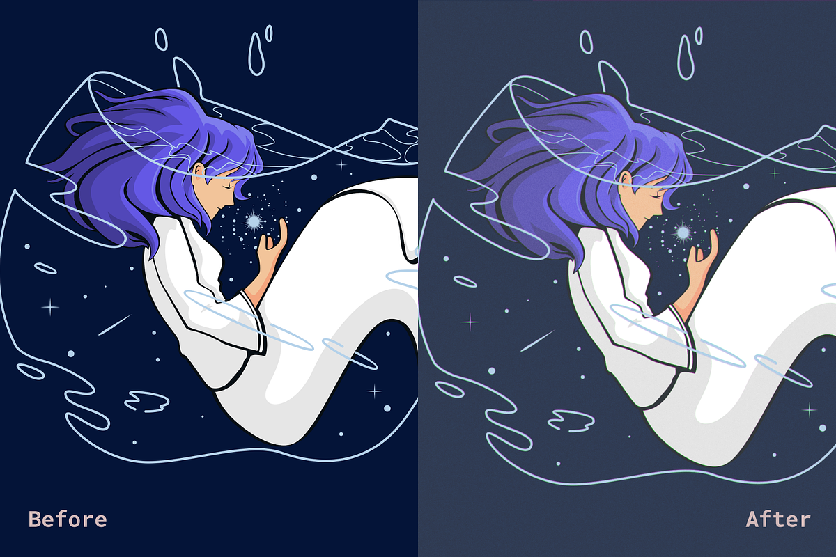90s Anime Photoshop Template Effect, a Preset Add-On by Mock It Up (Photo 3 of 7)