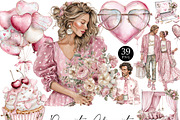 Watercolor Romantic Clipart Bundle, an Object Illustration by Design Scotch (Thumbnail 1 of 10)
