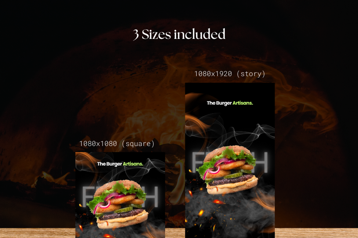 Burger & Fast Food Template | Canva, a Social Media Template by The Social Stuff (Photo 7 of 9)