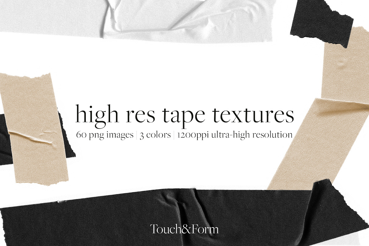 High Resolution Tape Textures, an Object Graphic by Touch and Form (Photo 1 of 8)