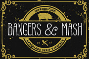 Serif font Bangers and Mash, a Serif Font by Itsmesimon (Thumbnail 1 of 6)