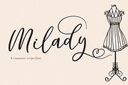 Milady, a Script Font by Larin Type Co. (Thumbnail 1 of 11)
