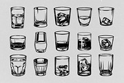 Whiskey Glass Vector, an Object Graphic by Alternate Studio (Thumbnail 2 of 6)