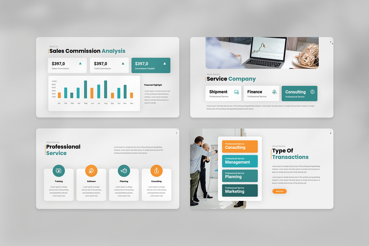 Annual Report Powerpoint, a Presentation Template by Annora Studio (Photo 5 of 8)