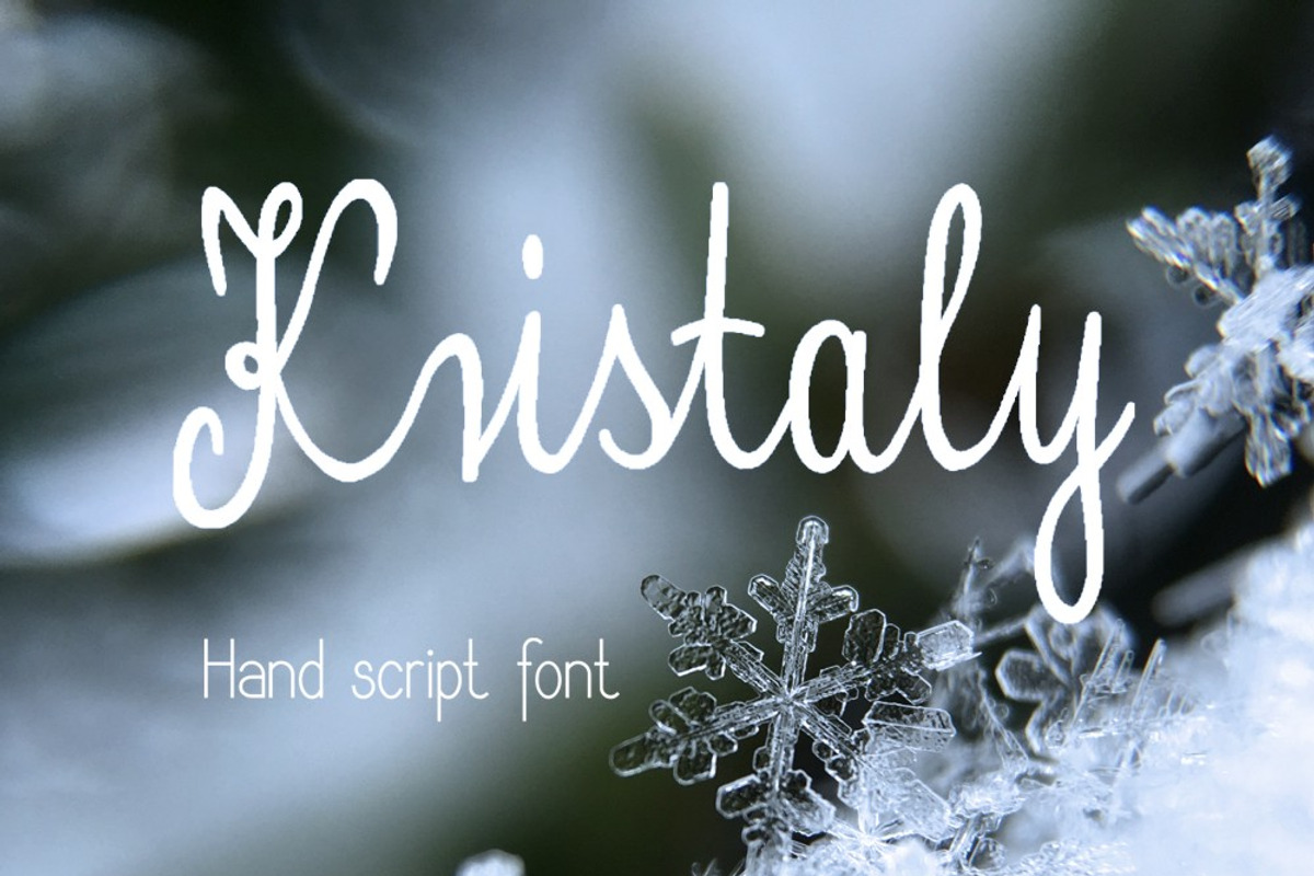 Kristaly handwritten Font
