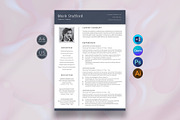 Resume Template, a Resume Template by DesignDevisers (Thumbnail 1 of 10)
