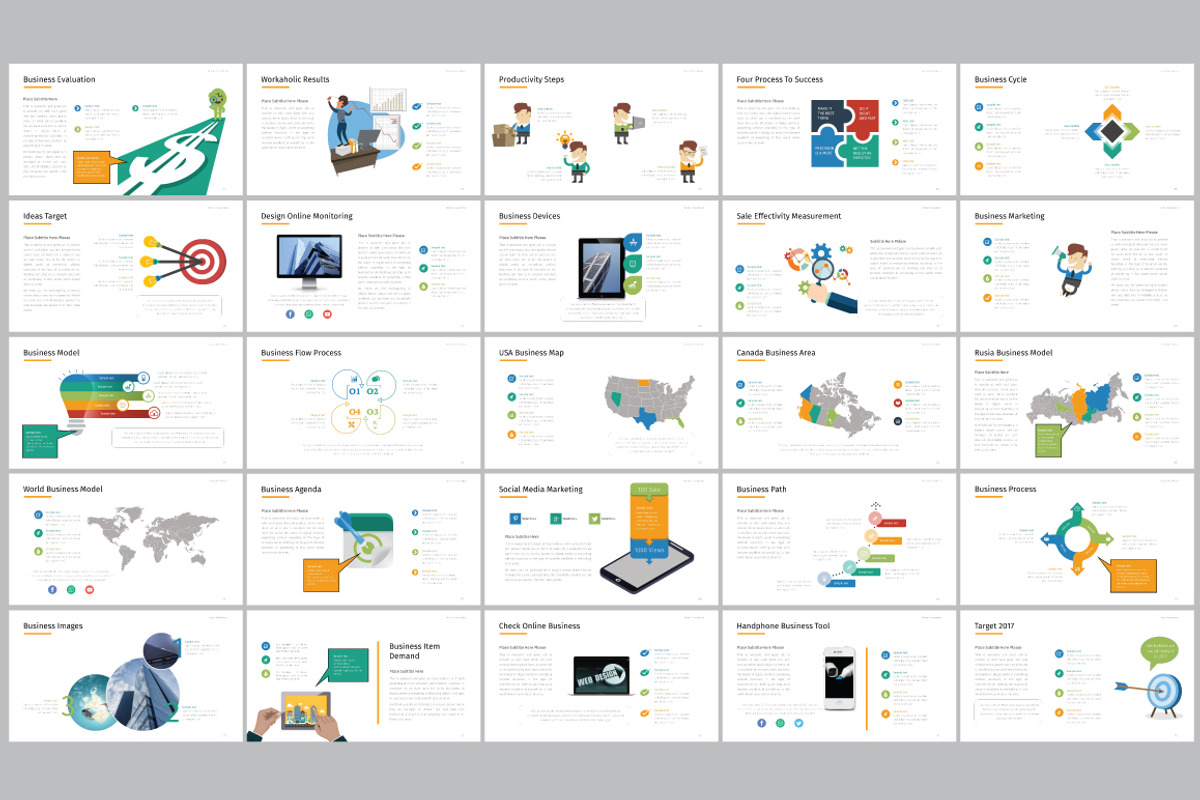 Startup Power Point Template, a Presentation Template by GreenDesign (Photo 3 of 5)