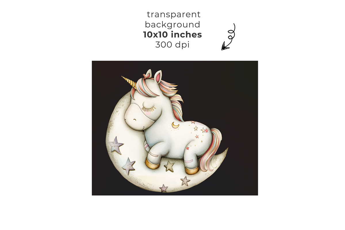 Cute Unicorn Clipart,, an Object Graphic by EllyandLima (Photo 2 of 11)