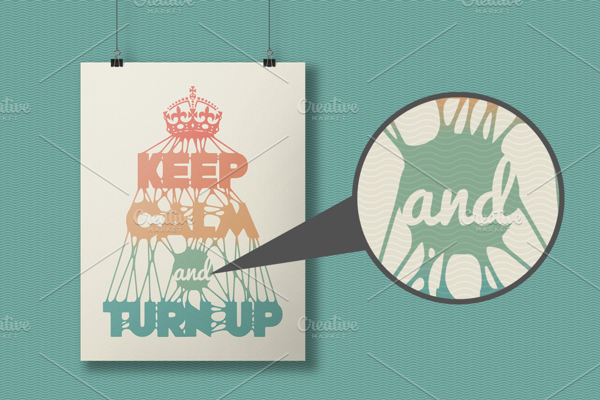 Keep Calm and Turn Up, an Illustration by Creative Ink (Photo 3 of 3)