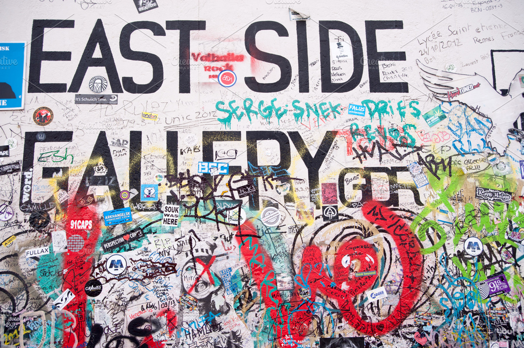 East Side Gallery Containing Berlin Wall East Side Gallery And Graffiti