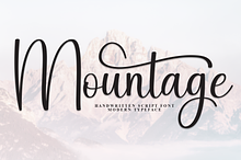 Mountage | Script Font