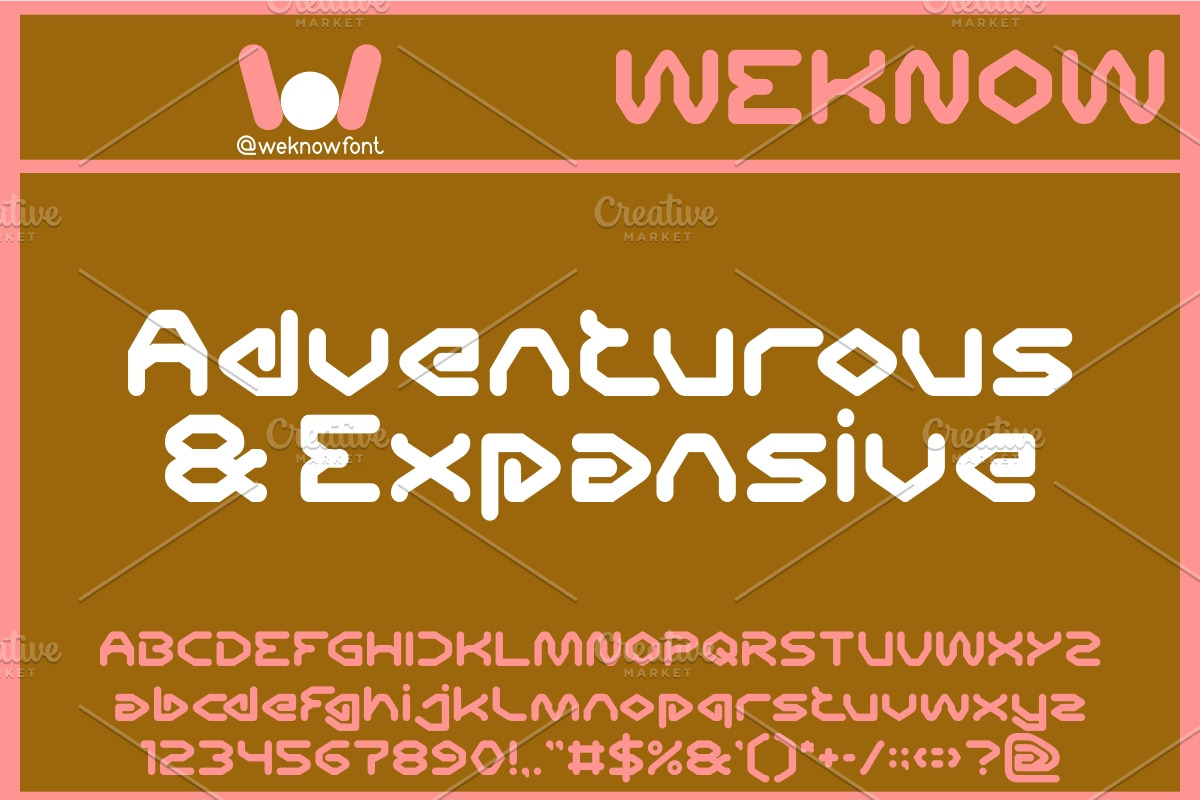 Scifi Universe font, a Font by weknow (Photo 4 of 8)