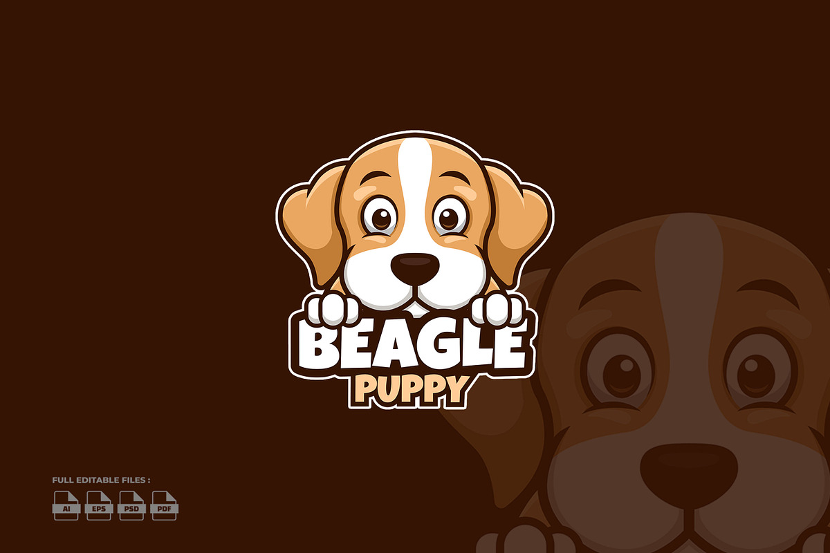 Beagle Puppy Pet Cartoon Logo, a Templates & Theme by Gumrega Studio