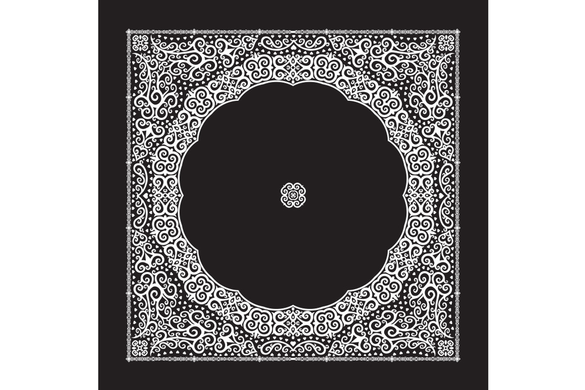 Set Of 4 Paisley Bandana's III, a Pattern Graphic by Bakhtiozin art graphic (Photo 2 of 5)