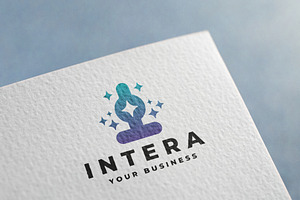 Intera Genie Lamp Sparkle Logo, a Branding & Logo Template by Design_Planet