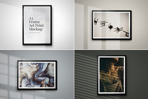 A3 Frame Art Print Mockup