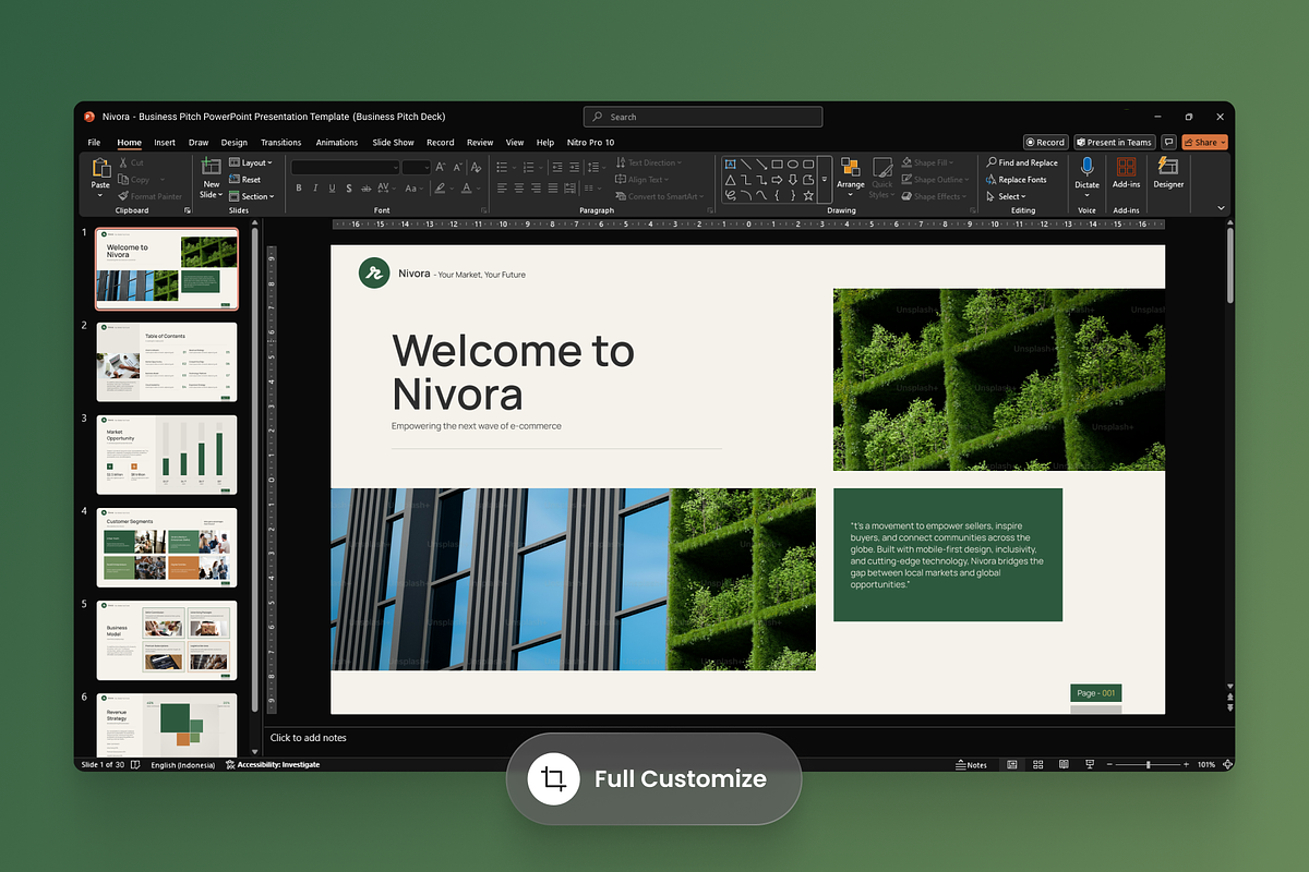 Business Pitch PowerPoint preview 3