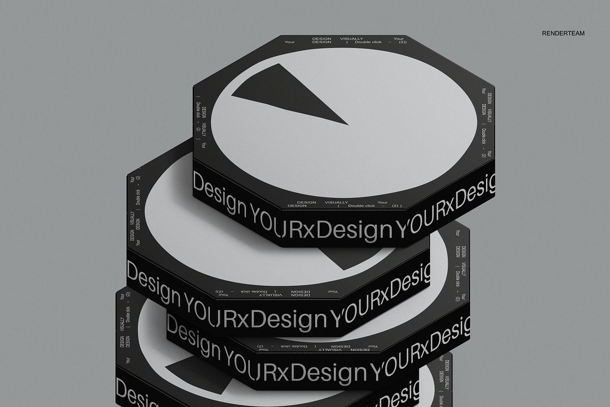 Pizza Box Mockup, a Packaging Mockup by Renderteam (Photo 9 of 10)