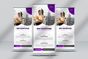 Corporate Roll-Up Banner Design, a Flyer Template by MxVect Stock (Thumbnail 1 of 2)