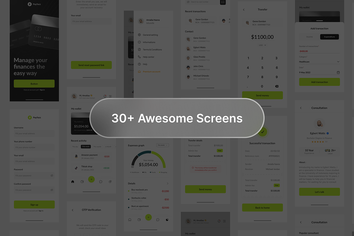 Payfazz - Money Manager UI KIT, a Device Mockup by Odama (Photo 4 of 5)